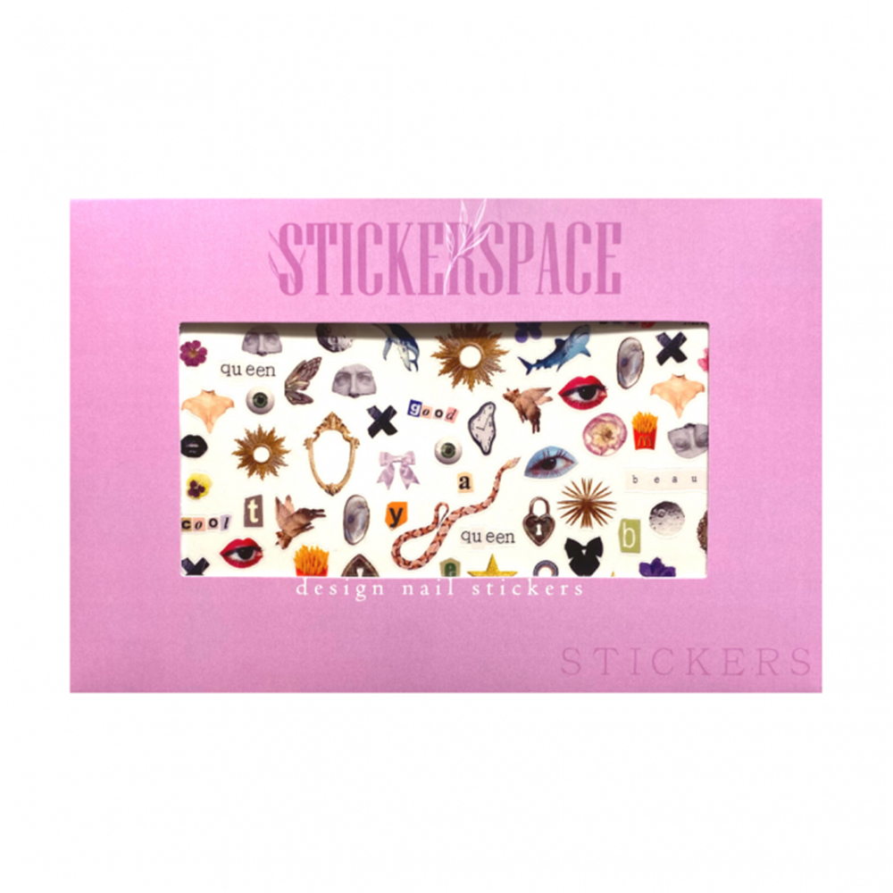 Наліпки для дизайну нігтів StickersSpace Magazine Standart (92012)