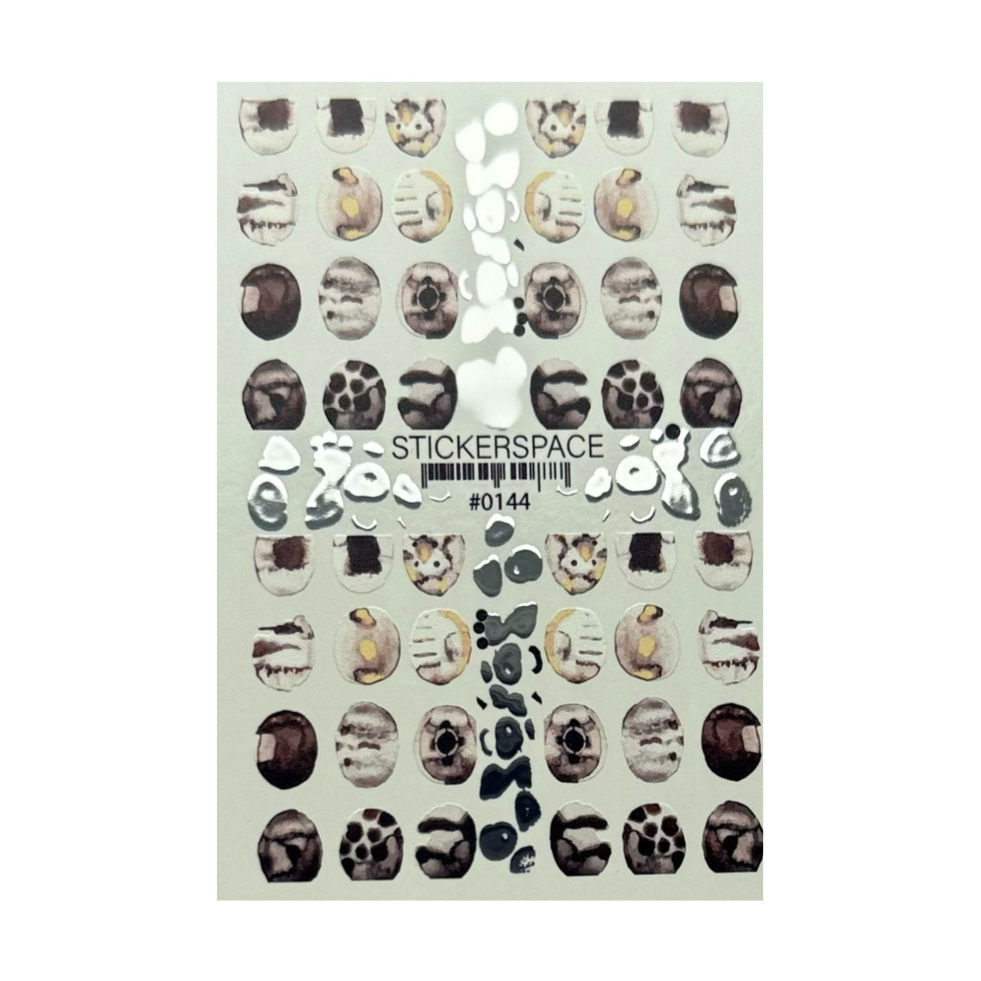 Наліпки для дизайну нігтів StickersSpace Sliders Foil Combi (0144)